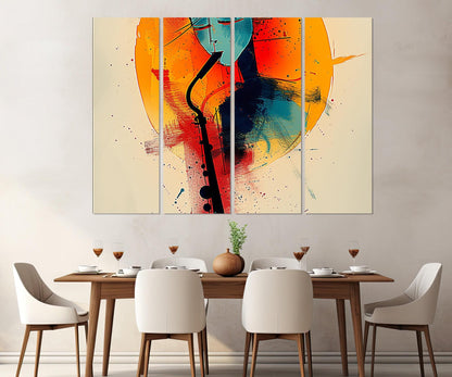 Music Canvas Print - Abstract Music Wall Decor | Framed Ready to Hang Artwork