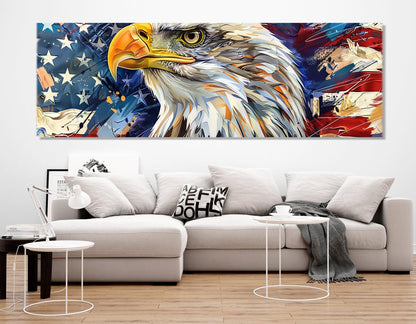 American Bald Eagle Canvas – Framed Cotton Canvas Print | Ready to Hang Wall Art