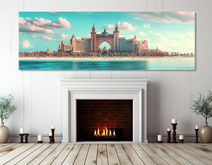 Dubai Wall Art - Framed Dubai Canvas Print | Ready to Hang Modern Cityscape