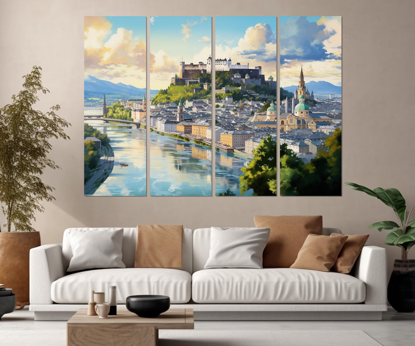 Salzburg Canvas Print – Abstract Wall Art | Framed & Ready to Hang, High Quality Cotton Canvas