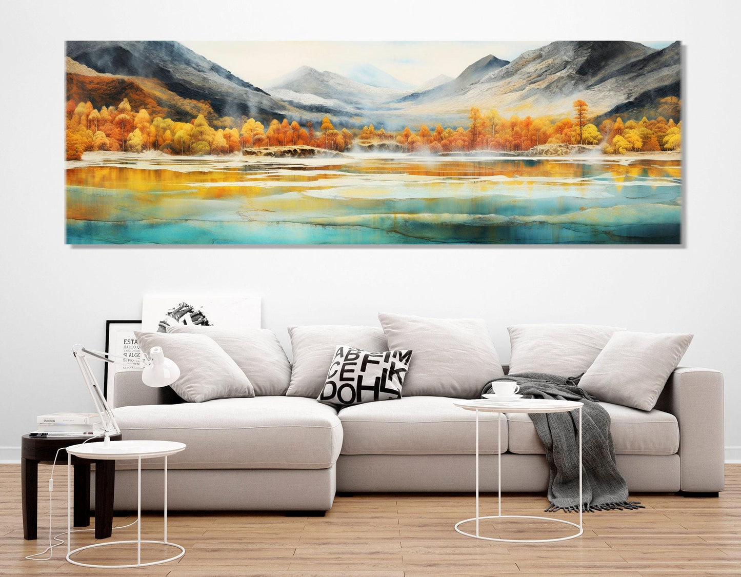 Five Color Ponds Canvas – Huanglong Valley Print on Cotton | Ready to Hang Art