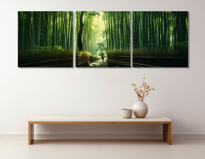 Bamboo Grove Canvas Print – Arashiyama Wall Decor | Framed Gallery Wrapped Art