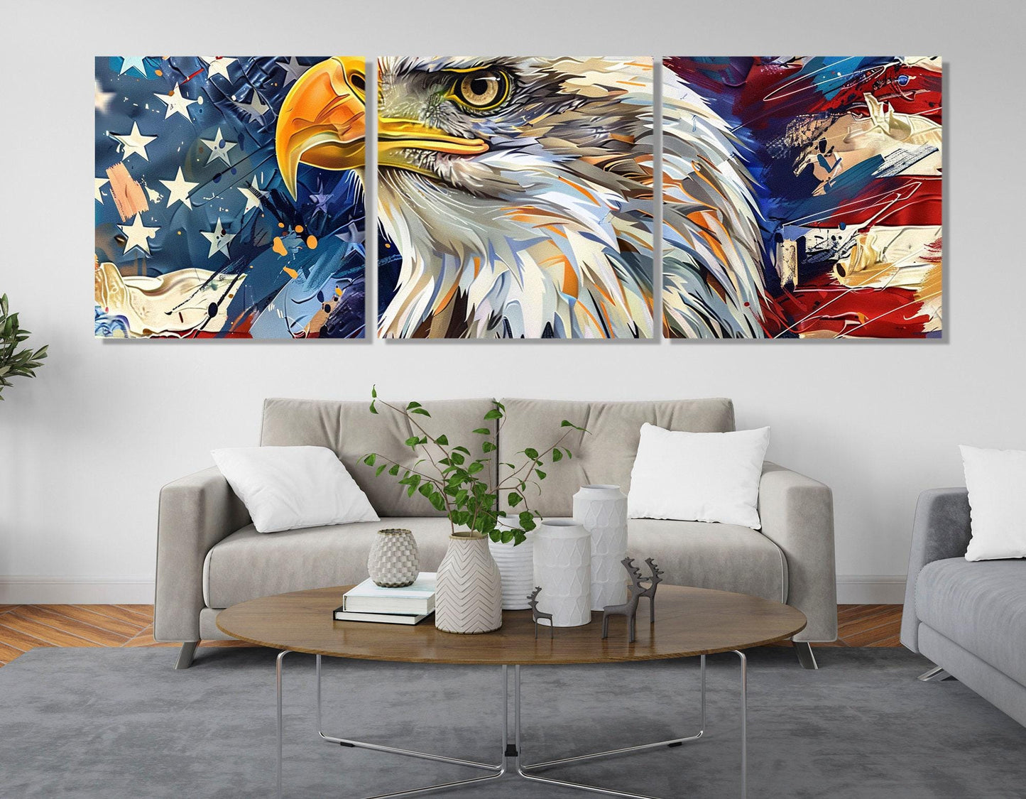American Bald Eagle Canvas – Framed Cotton Canvas Print | Ready to Hang Wall Art