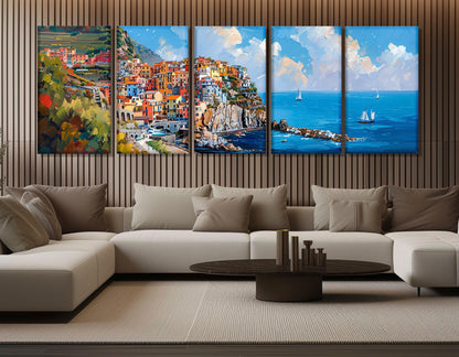 Cinque Terre Canvas Print – Manarola Italy Wall Art | Gallery Wrapped, Ready to Hang