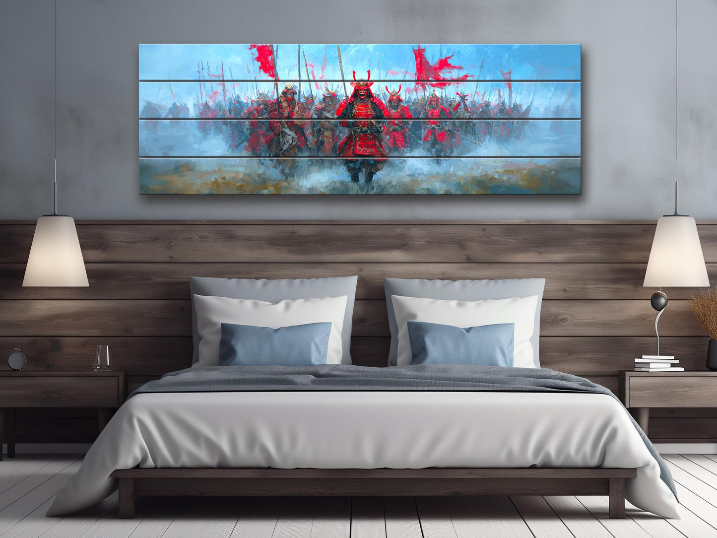 Takeda Shingen Samurai Battle Wood Print