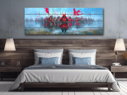 Takeda Shingen Samurai Battle Wood Print