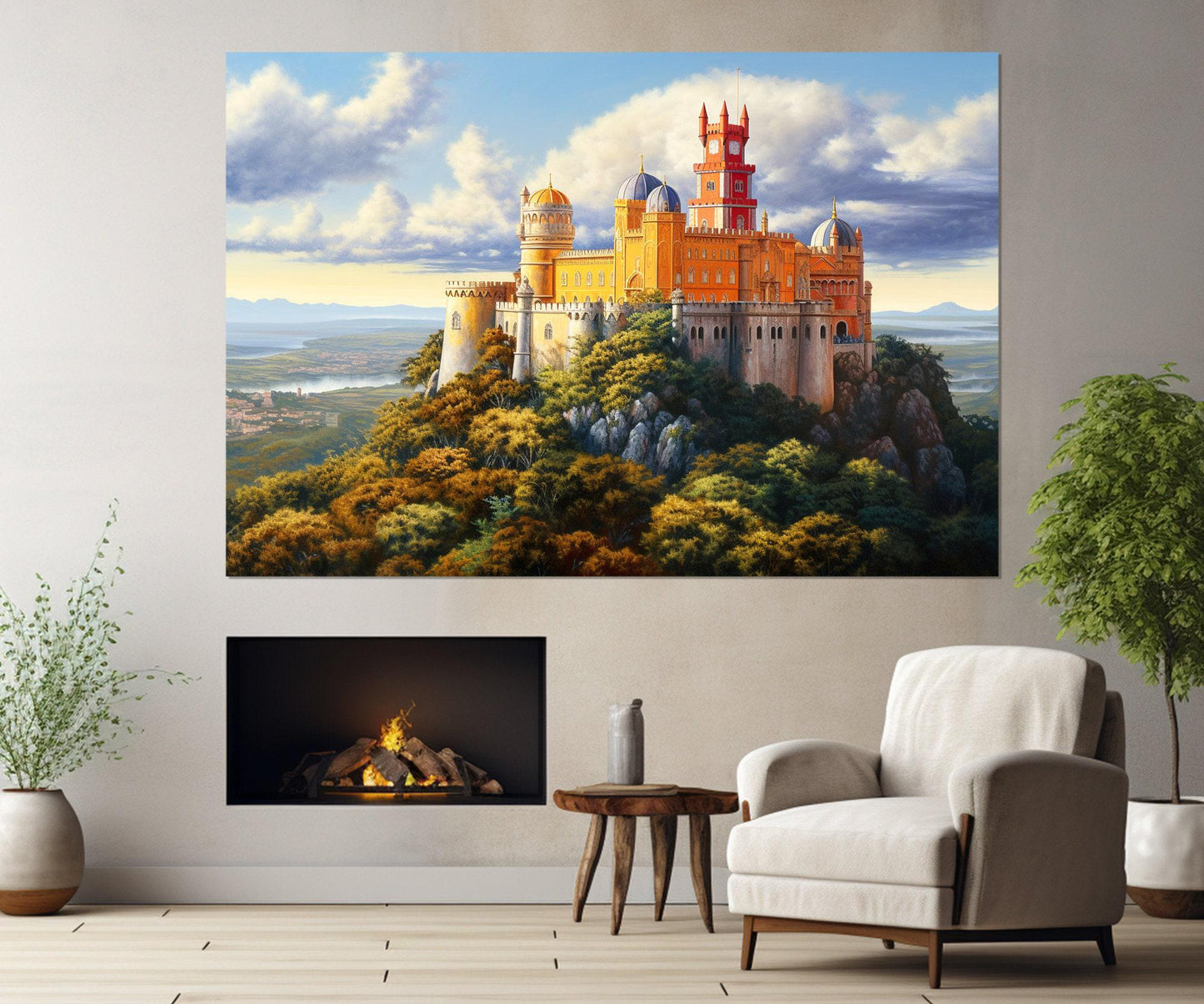 Pena Palace Canvas Print – Portugal Wall Art | Framed Floating Frame Ready to Hang
