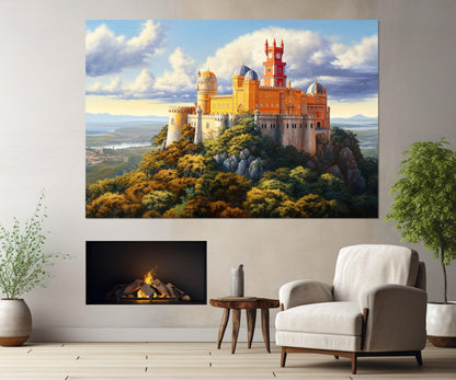 Pena Palace Canvas Print – Portugal Wall Art | Framed Floating Frame Ready to Hang