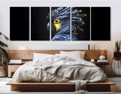 Cockatoo Parrot Canvas Print – Framed Floating Frame Art | Exotic Birds Wall Art