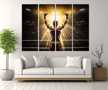 Boxing Wall Art - Martial Arts Canvas Print | Framed Ready to Hang Decor
