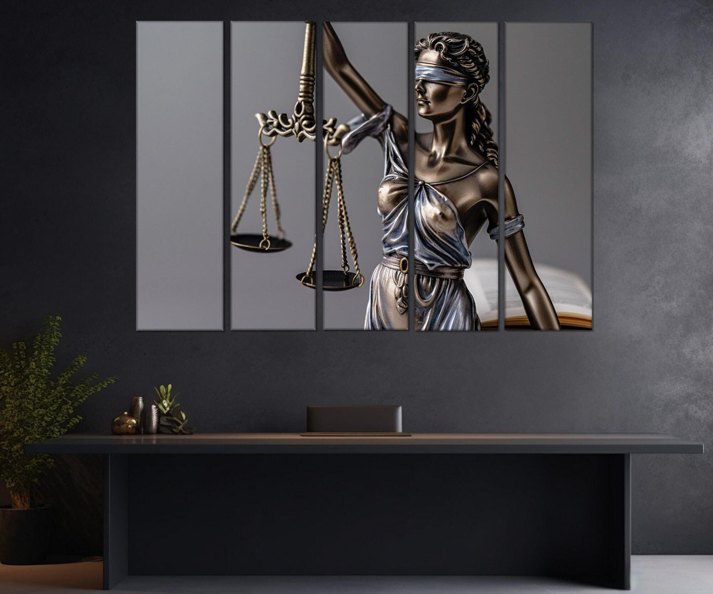 Femida Canvas Print – Lady Justice Art | Lawyer Gift Canvas | Framed Wall Decor