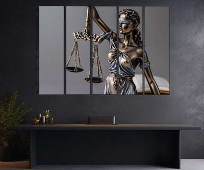Femida Canvas Print – Lady Justice Art | Lawyer Gift Canvas | Framed Wall Decor