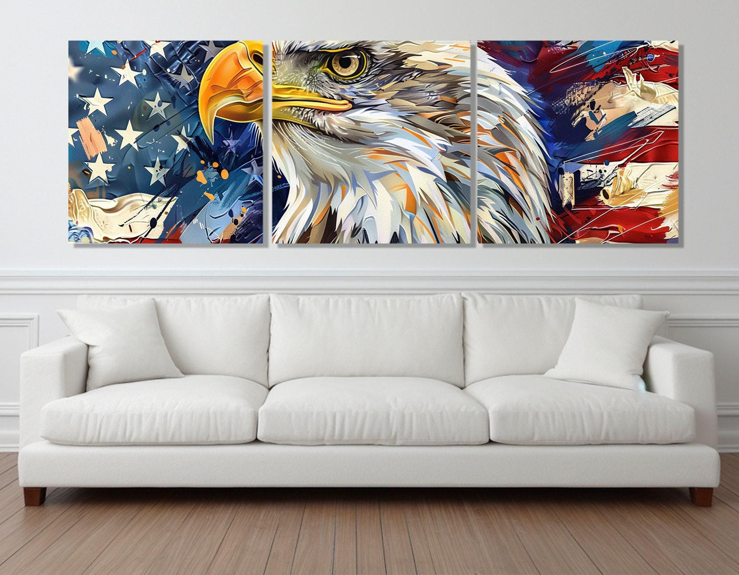 American Bald Eagle Canvas – Framed Cotton Canvas Print | Ready to Hang Wall Art