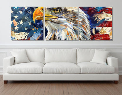 American Bald Eagle Canvas – Framed Cotton Canvas Print | Ready to Hang Wall Art