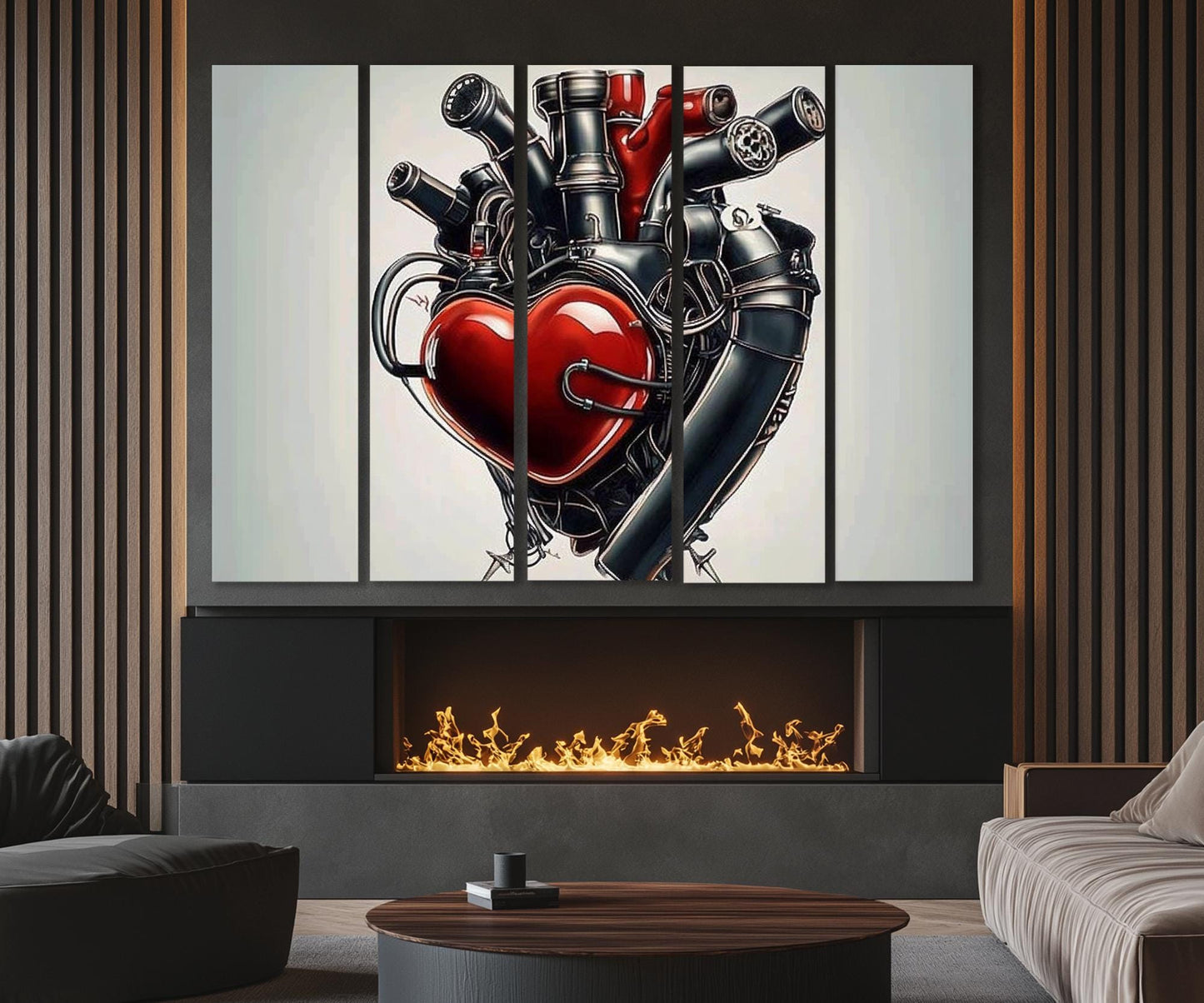 Engine Canvas Print – Abstract Engine Art | Workshop Wall Art, Ready to Hang