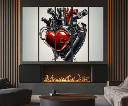 Engine Canvas Print – Abstract Engine Art | Workshop Wall Art, Ready to Hang