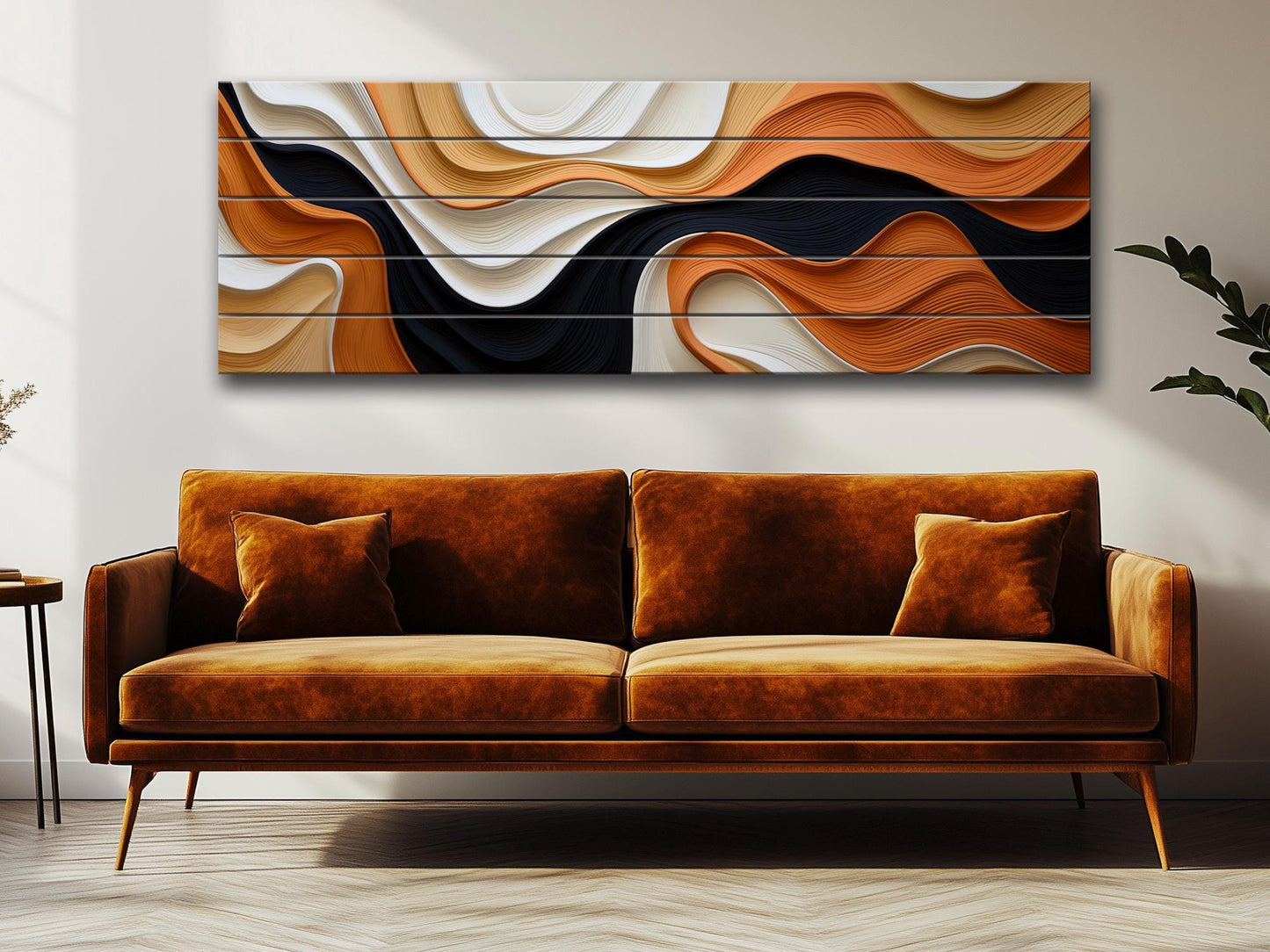 Abstract Art Print | Natural Wood Wall Art With Unique Wood Grain & Fade Resistant Colors