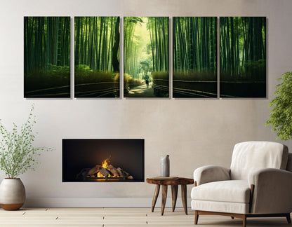 Bamboo Grove Canvas Print – Arashiyama Wall Decor | Framed Gallery Wrapped Art