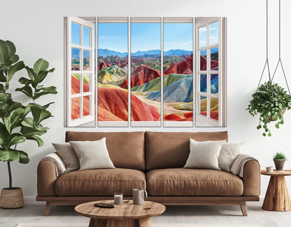 Zhangye Danxia Canvas Print – Framed Cotton Gallery Wrapped Canvas Art