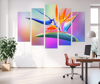 Bird of Paradise Canvas Print - Colorful Floral Wall Art | Framed & Ready to Hang