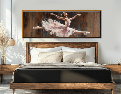 Ballerina Canvas Print - Ballet Wall Art | Framed & Ready to Hang Gallery Wrapped Canvas