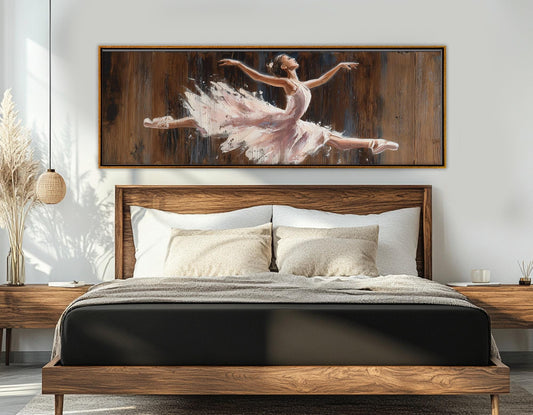 Ballerina Canvas Print - Ballet Wall Art | Framed & Ready to Hang Gallery Wrapped Canvas