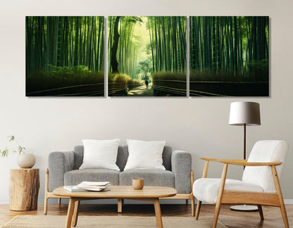 Bamboo Grove Canvas Print – Arashiyama Wall Decor | Framed Gallery Wrapped Art