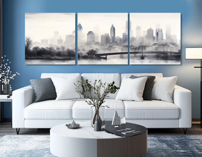 Philadelphia Canvas Print – Abstract Wall Art | Gallery Wrapped Cotton Canvas | Ready to Hang