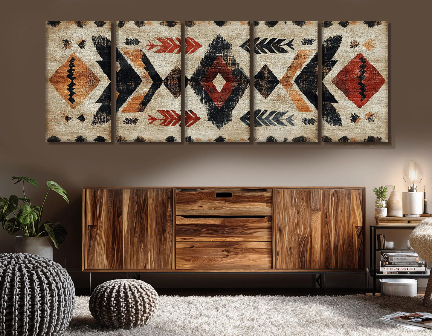 Native American Rug Canvas – First Nations Wall Art | Framed & Ready to Hang