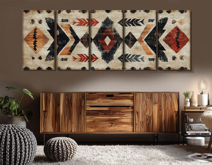 Native American Rug Canvas – First Nations Wall Art | Framed & Ready to Hang
