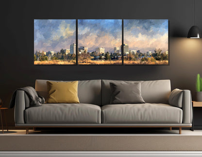 Fresno Wall Art – Abstract Canvas Painting | Framed Canvas Print, Ready to Hang
