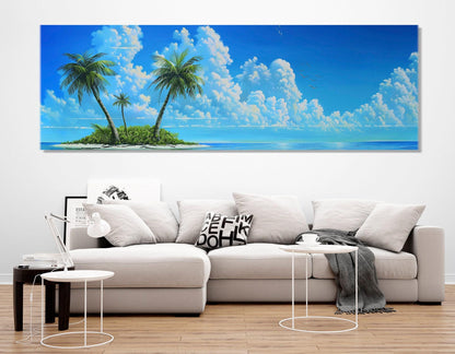 Desert Island Canvas Print – Tropical Wall Art | Framed Canvas Art Ready to Hang