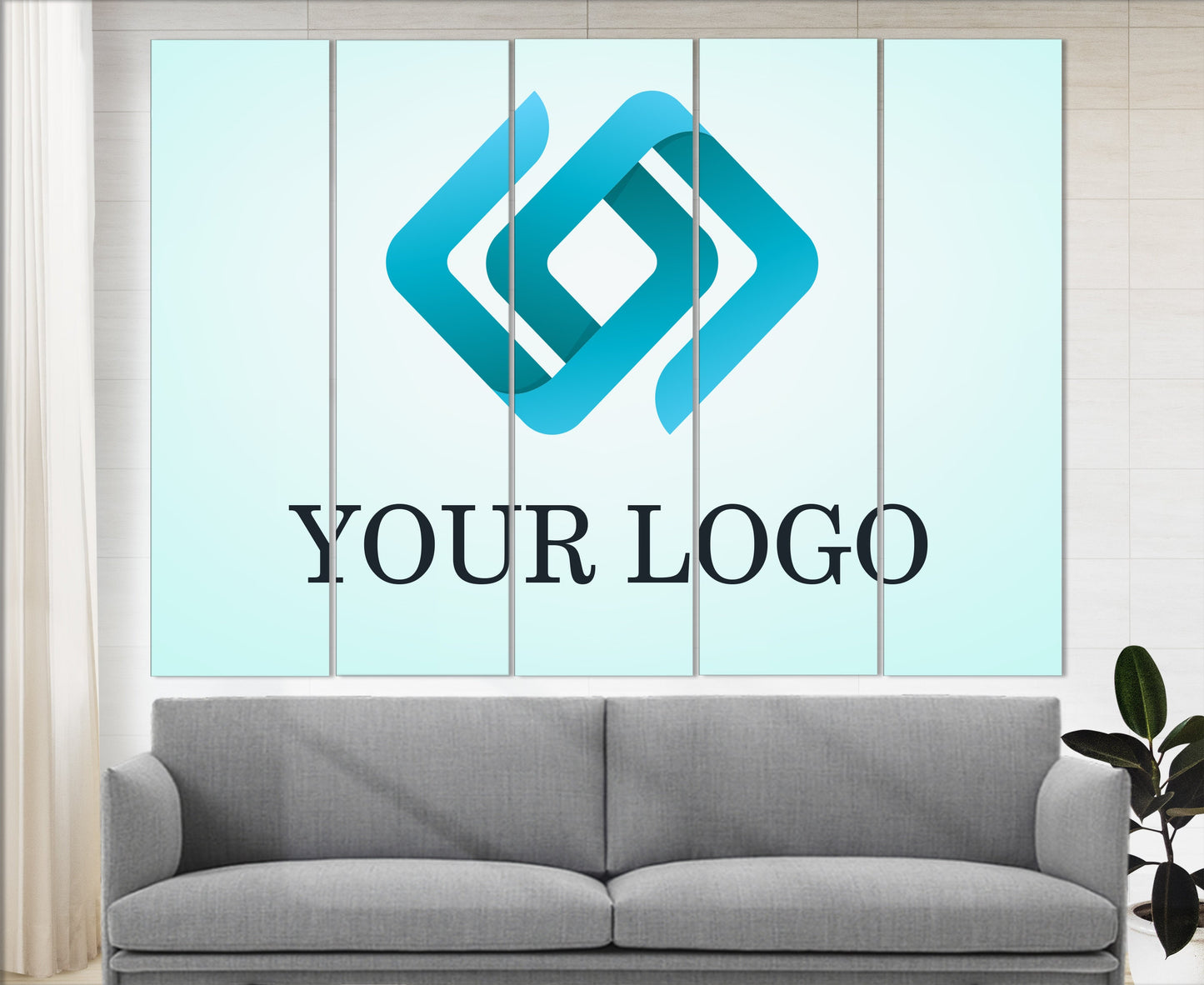 Custom Business Sign Canvas - Company Logo Print | Framed Gallery Wrapped Canvas Art