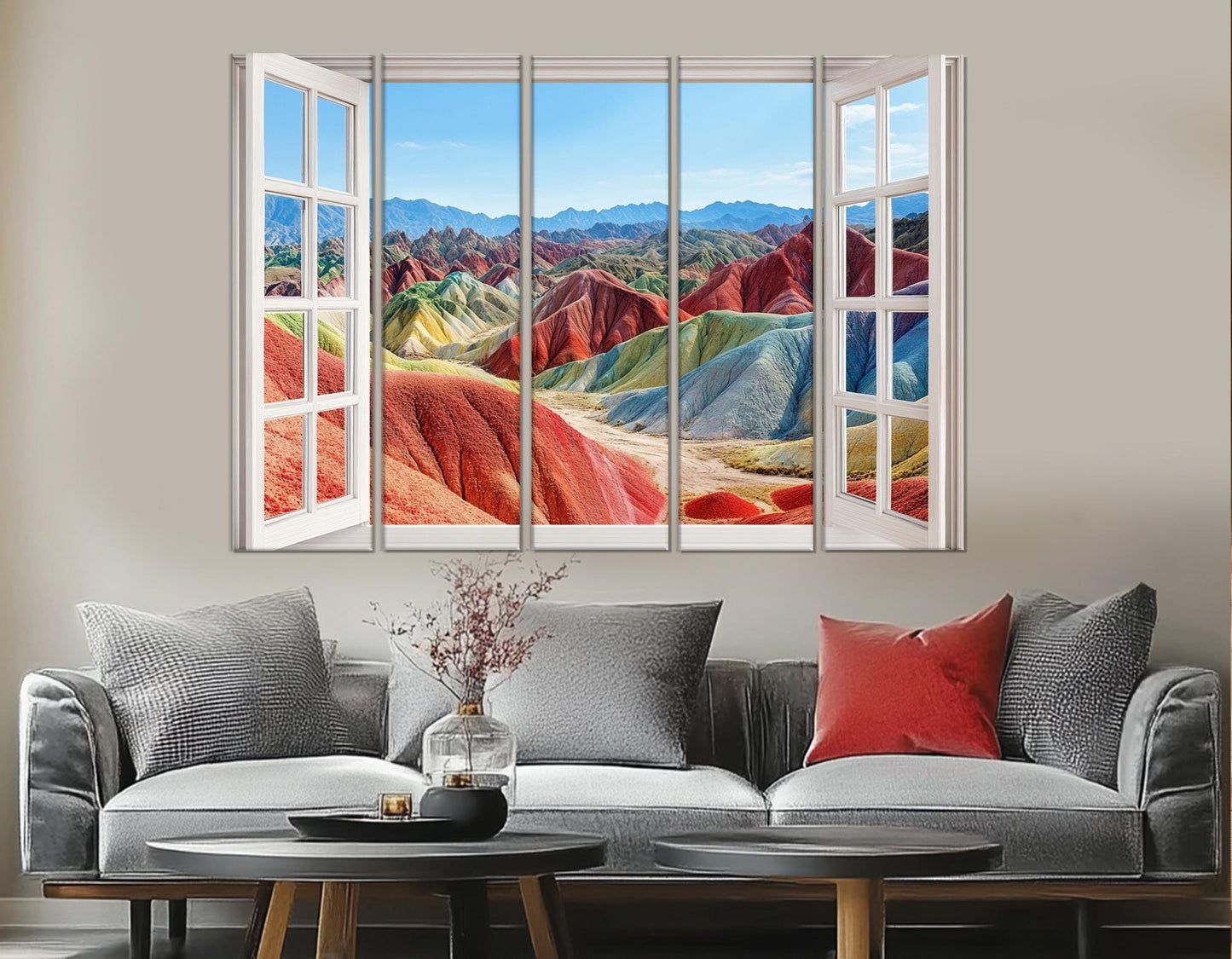 Zhangye Danxia Canvas Print – Framed Cotton Gallery Wrapped Canvas Art