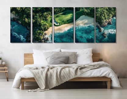 Tropical Island Canvas Print – Gallery Wrapped Cotton Canvas With Floating Frame