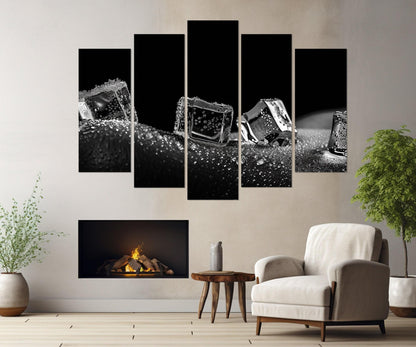 Erotic Wall Art – Abstract Canvas Print | Black and White Sexy Bedroom Decor