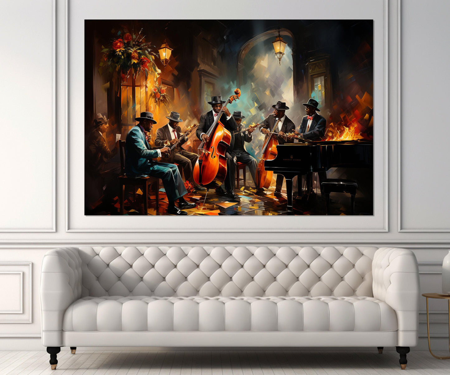 Jazz Band Canvas Print – Vintage Jazz Wall Art | Framed & Ready to Hang