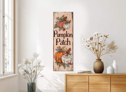 Pumpkin Patch Canvas Print – Rustic Fall Wall Art | Framed & Ready to Hang