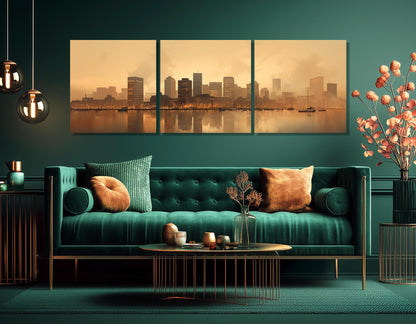 Baltimore Canvas Print – Abstract Wall Art | Framed, Ready to Hang, Gallery Wrapped