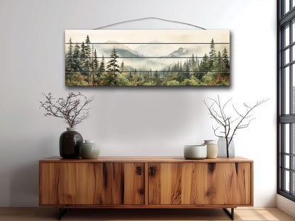 Redwood National Park Wood Print – Natural Wood Wall Art | Rustic Farmhouse Decor