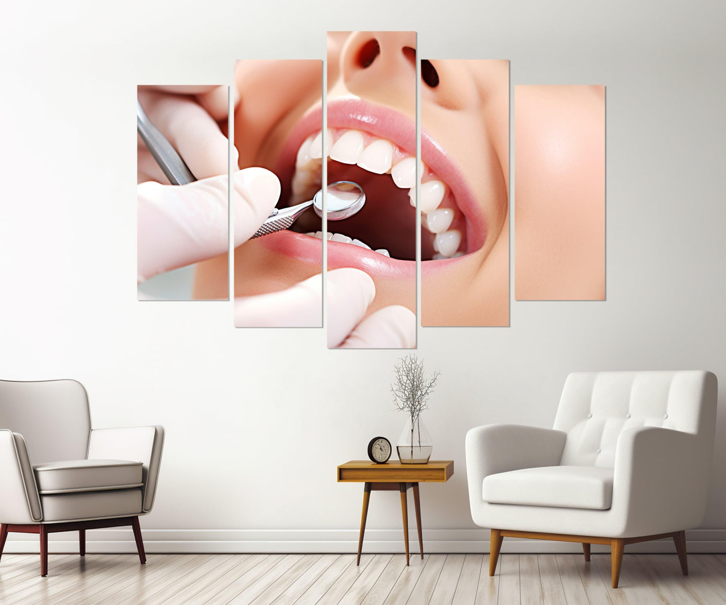 Dentist Wall Art – Framed Canvas Print | Smile Canvas Art | Gift for Dentist