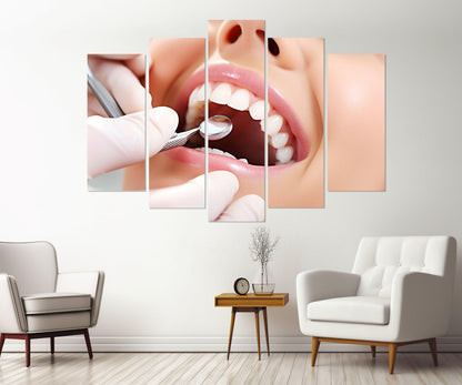 Dentist Wall Art – Framed Canvas Print | Smile Canvas Art | Gift for Dentist