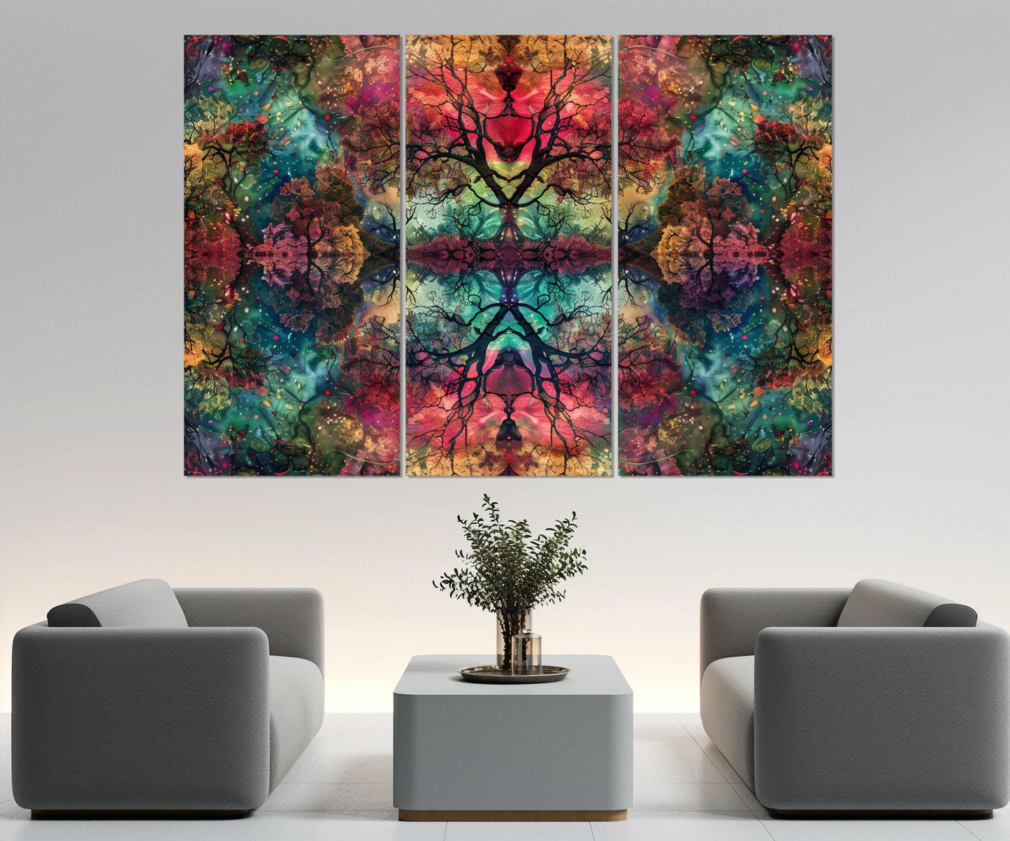 Abstract Trees Canvas Print – Framed Gallery Wrapped Art | Ready to Hang