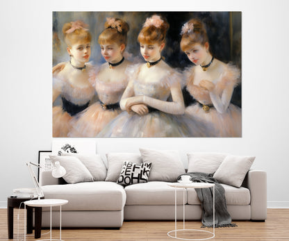 Ballet Wall Art – Abstract Ballerina Canvas Print | Framed, Ready to Hang