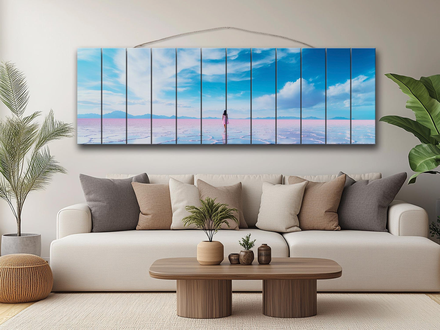 Salar de Uyuni Wood Art – Bolivia Wall Decor | Large Rustic Wood Wall Art