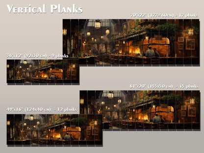 Irish Pub Wall Art – Rustic Wood Plank Artwork | Vintage Pub Print on Wood