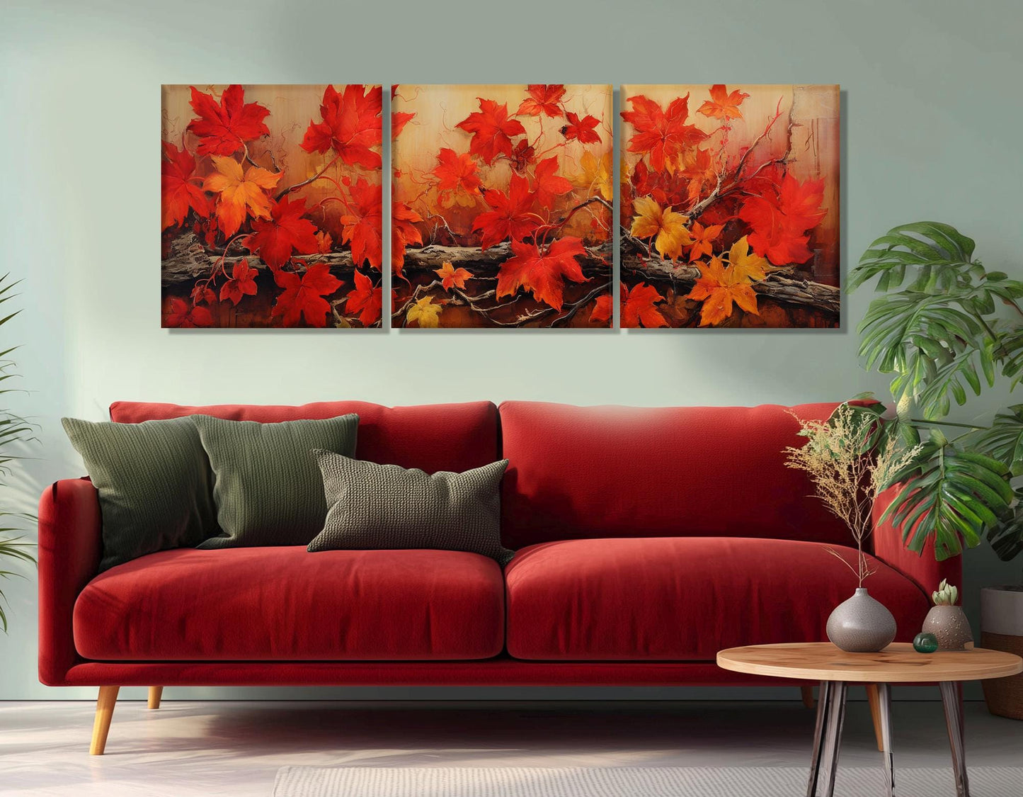 Autumn Tree Canvas Print – Gallery Wrapped Framed Canvas With Soft Tones Artwork