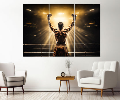 Boxing Wall Art - Martial Arts Canvas Print | Framed Ready to Hang Decor