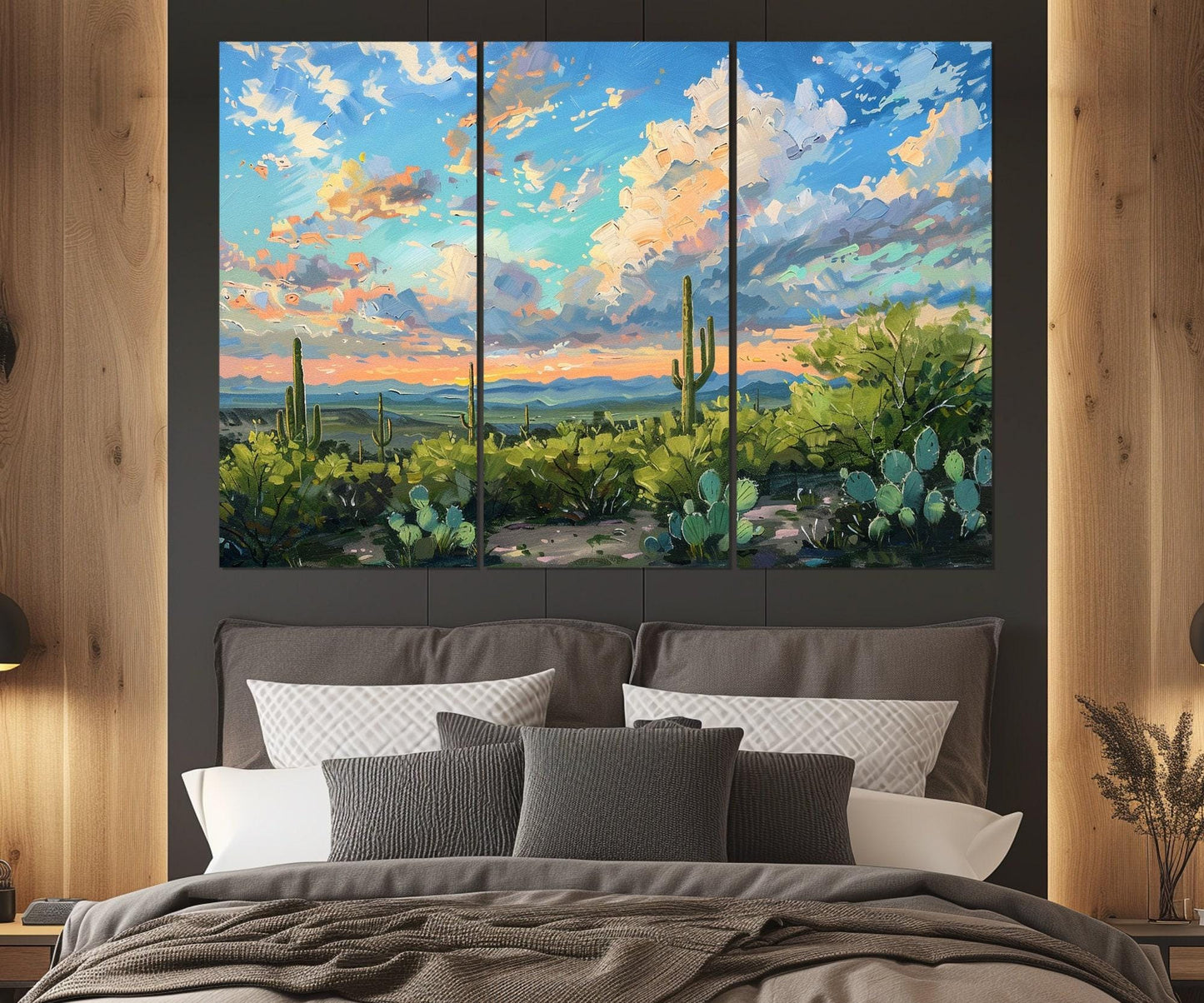 Arizona Desert Canvas Print - Watercolor Art | Framed Wall Art Ready to Hang