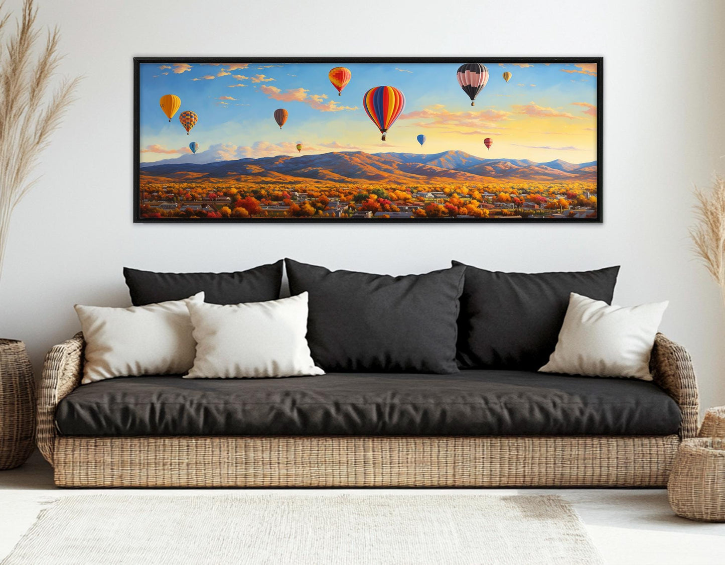 Albuquerque Balloon Fest Canvas – Framed Gallery Wrapped Wall Art Ready to Hang